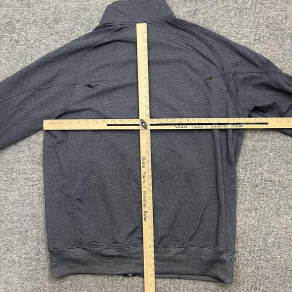 Lululemon Jacket Mens Large Blue Full Zip Stretch Athletic Track Lightweight Run - Picture 7 of 9
